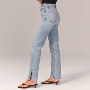 Abercrombie 90s straight ultra high rise jeans